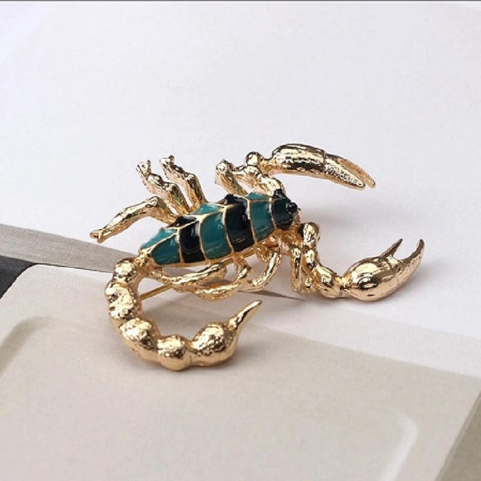 Animal Crystals Rhinestone Brooches For Men
