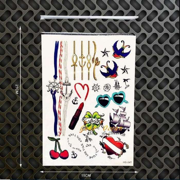 Com-pass Pattern Waterproof Temporary Tattoo