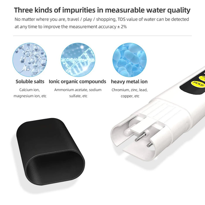 DORKIN TDS Water Quality Meter Testing Pen Portable Detection
