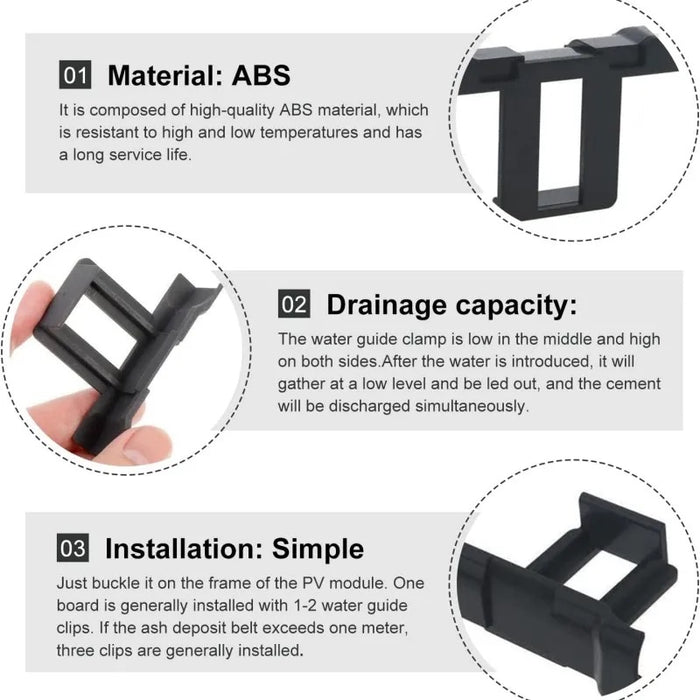 10 pieces Clamp Solar Mount Clip 40MM