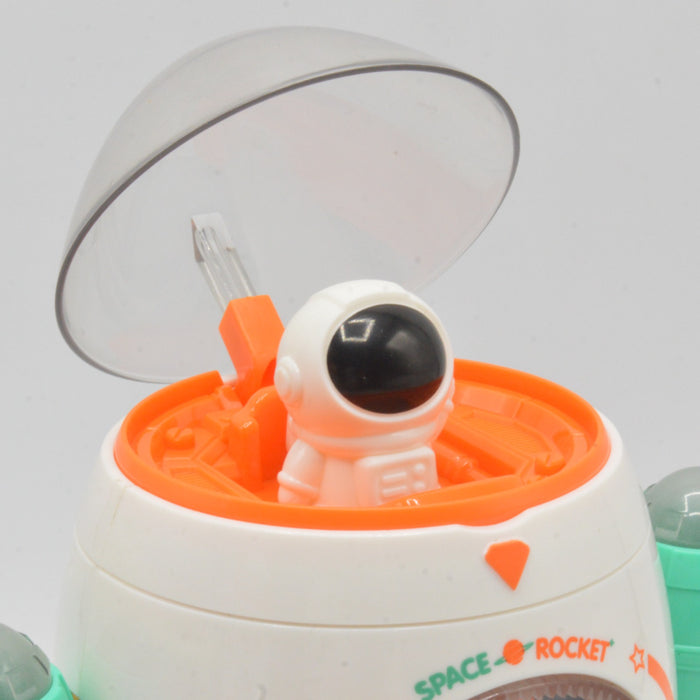 Space Rocket Electric Gear Dancing Robot with Light & Sound