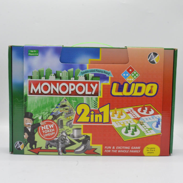 2 in 1 Monopoly & Ludo Board Game