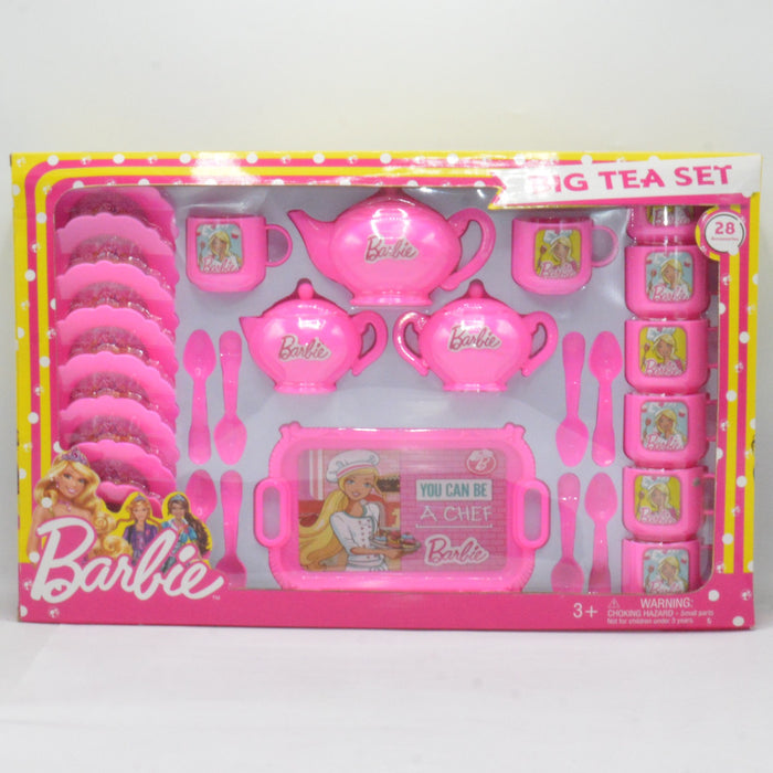 Large Barbie Theme Tea Set