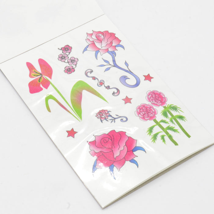 Flower Tattoos Pack of 4 Pages