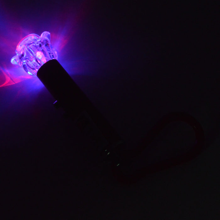 3 in 1 Flower Theme Laser & LED Light With Keychain