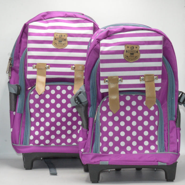 Pack of 2 Kids Trolley School Bag
