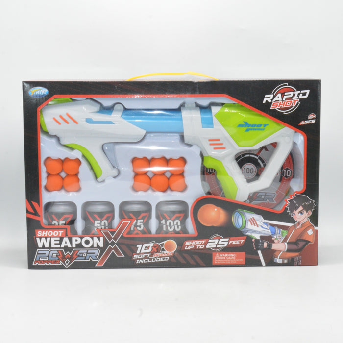 Shoot Game Air Powered Foam Ball Blaster