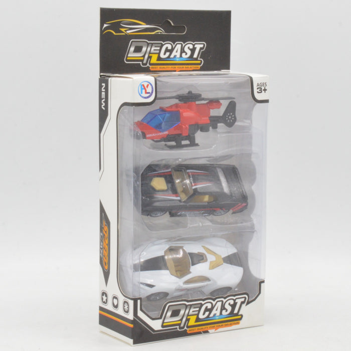 Diecast High Speed Vehicles Pack of 3