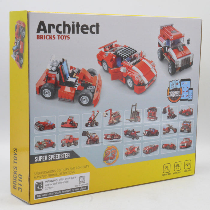 Architect Car Building Blocks 278 Pieces
