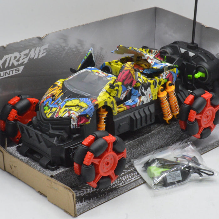 Rechargeable RC Spray Racing Cool Stunt Car With Light