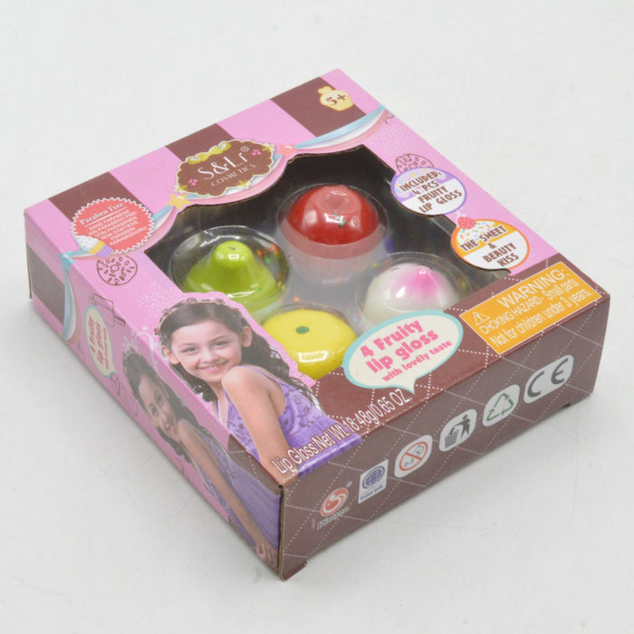 Pack of 4 Fruity Lip Gloss