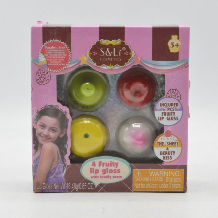 Pack of 4 Fruity Lip Gloss