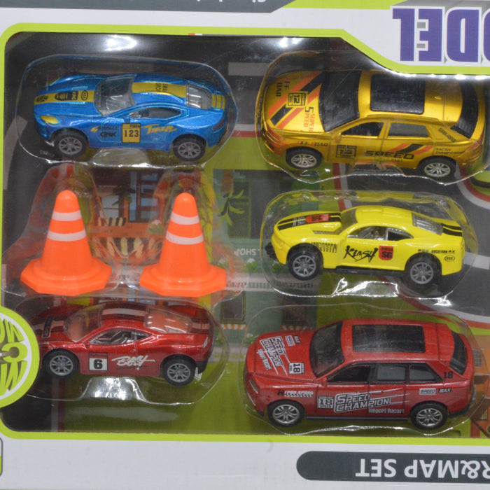 Diecast Mini Car & Map Playset