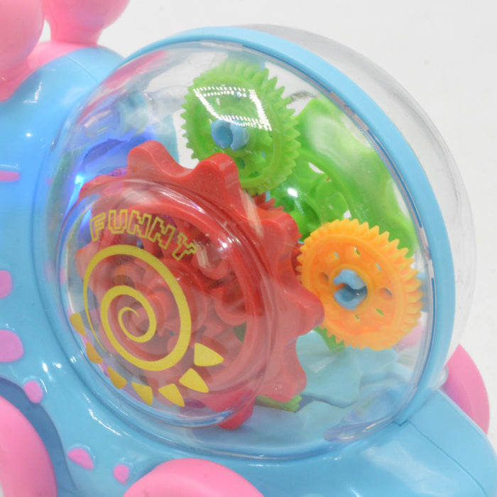 Gear Snail Friction Toys with Light