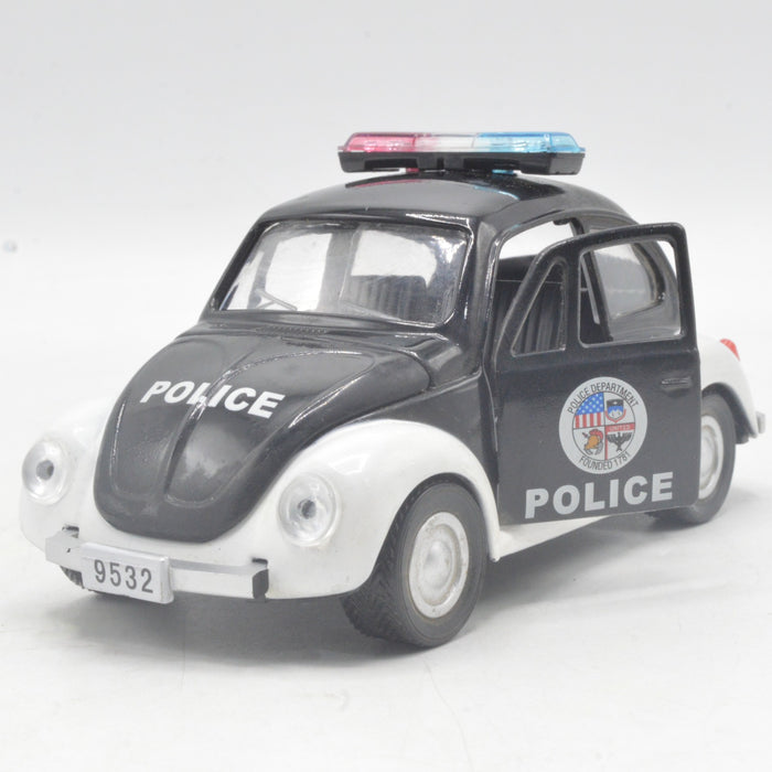 Diecast Beetle Police Car With Light & Sound