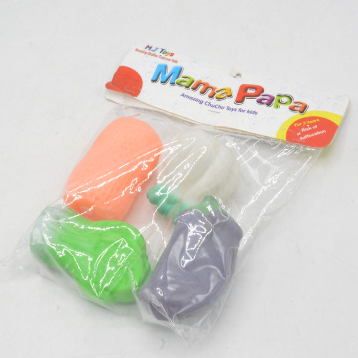 Kids Mama Papa Vegetables Theme Chuchu Toys Pack of 4