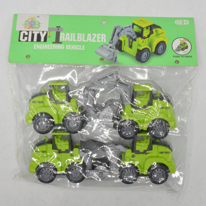 City RailBlazer Engeeniring Construction Truck Pack of 4