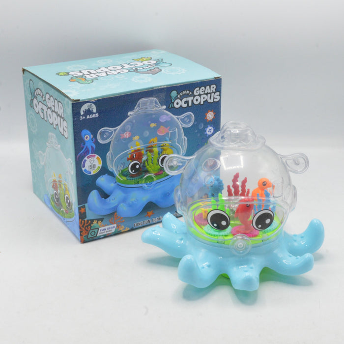 Funny Gear Octopus with Light & Music