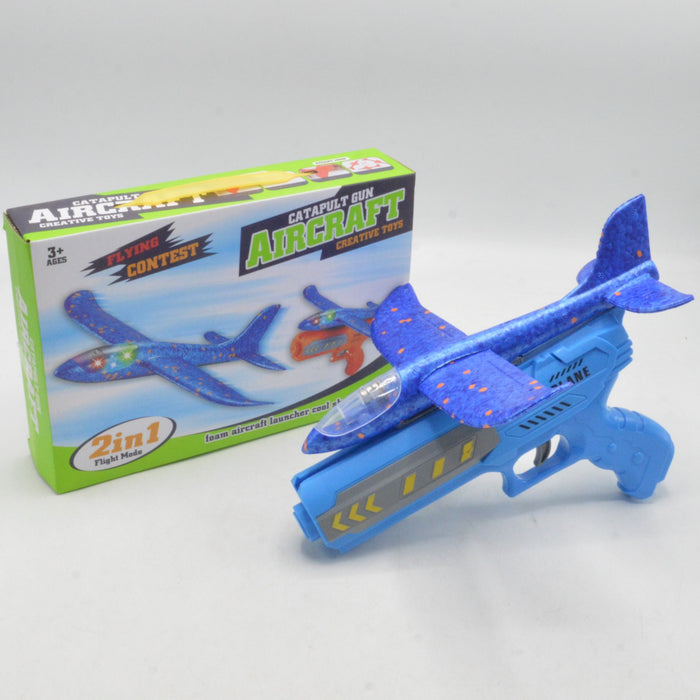 Catapult Aircraft Launcher Toy Gun with Light