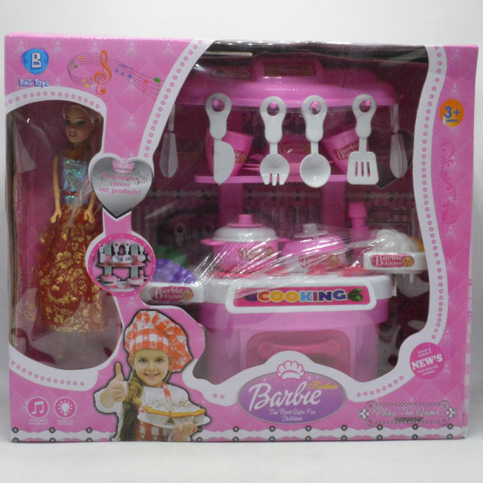 Doll Kitchen Set with Light & Sound