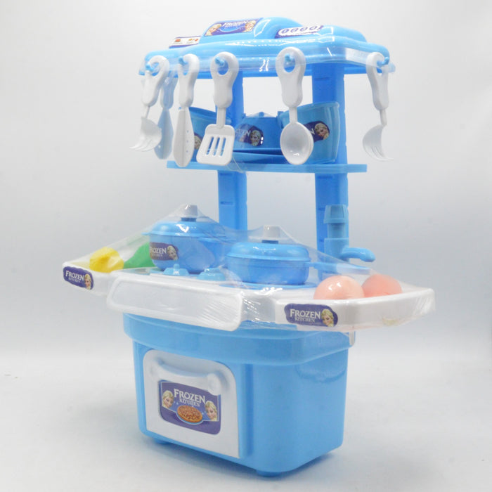 Frozen Theme Kitchen Set with Frozen Doll