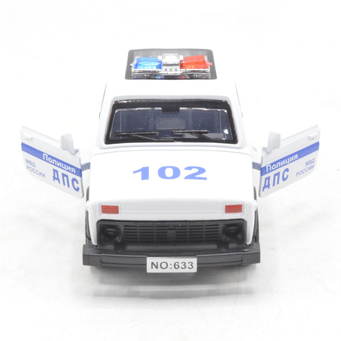 Diecast Body Police Car with Light & Sound