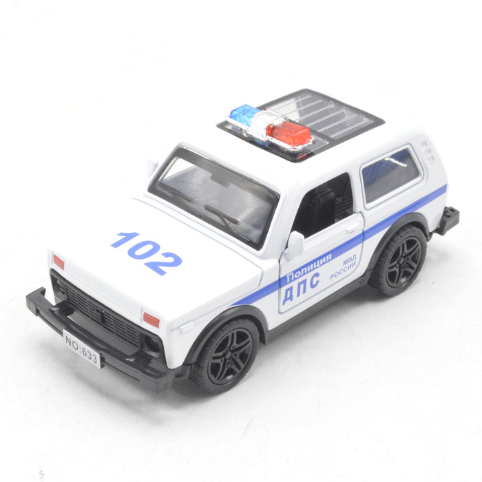 Diecast Body Police Car with Light & Sound