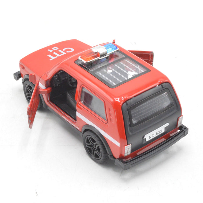 Diecast Body Police Car with Light & Sound