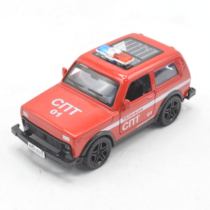 Diecast Body Police Car with Light & Sound