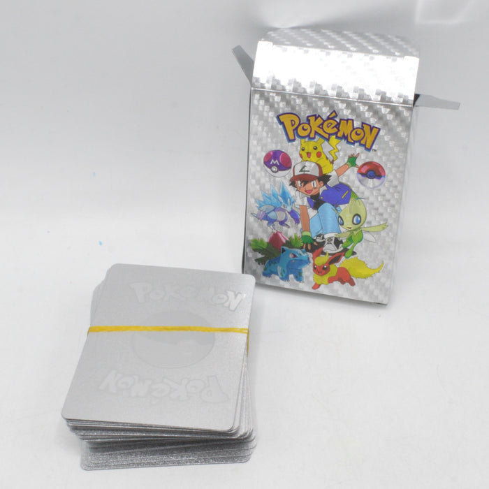 Silver Theme Poke-Mon Cards
