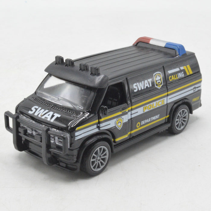 Diecast Metal Body Police Van