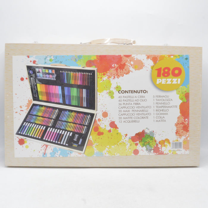 Drawing & Painting Wooden Box 180 Pieces
