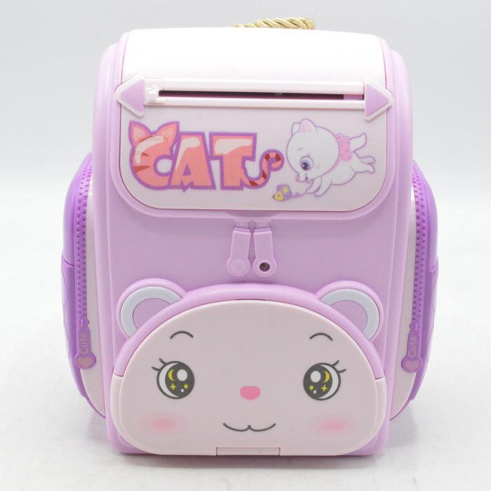 Cat Face Theme Piggy Bank with Sound