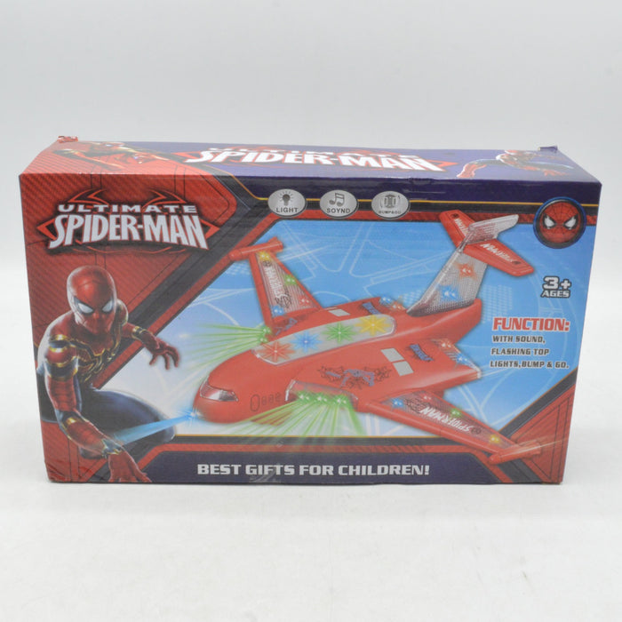 Spiderman Theme Airplane with Lights & Sound