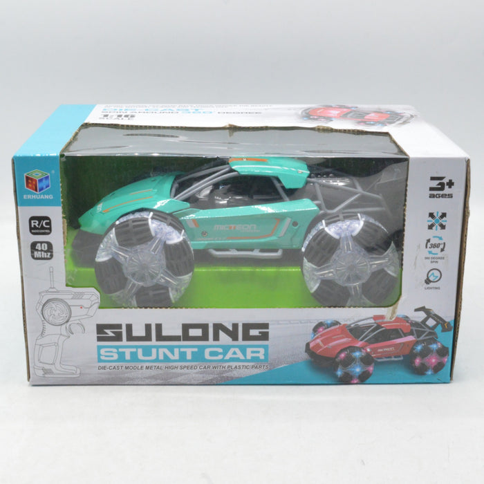 Rechargeable RC Diecast Stunt Car With Light