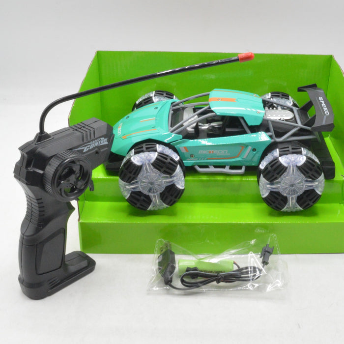 Rechargeable RC Diecast Stunt Car With Light