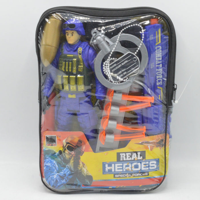 Real Heroes Army Bag with Gun