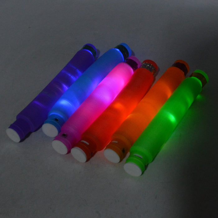 Light Up Pop Pipe Tubes Pack of 2