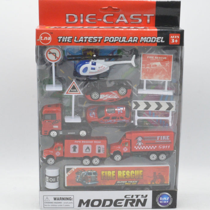 Die-cast Fire Rescue Playset