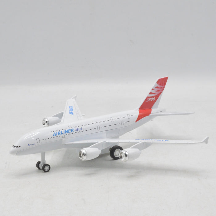 Diecast Metal Body Airliner with Light & Sound