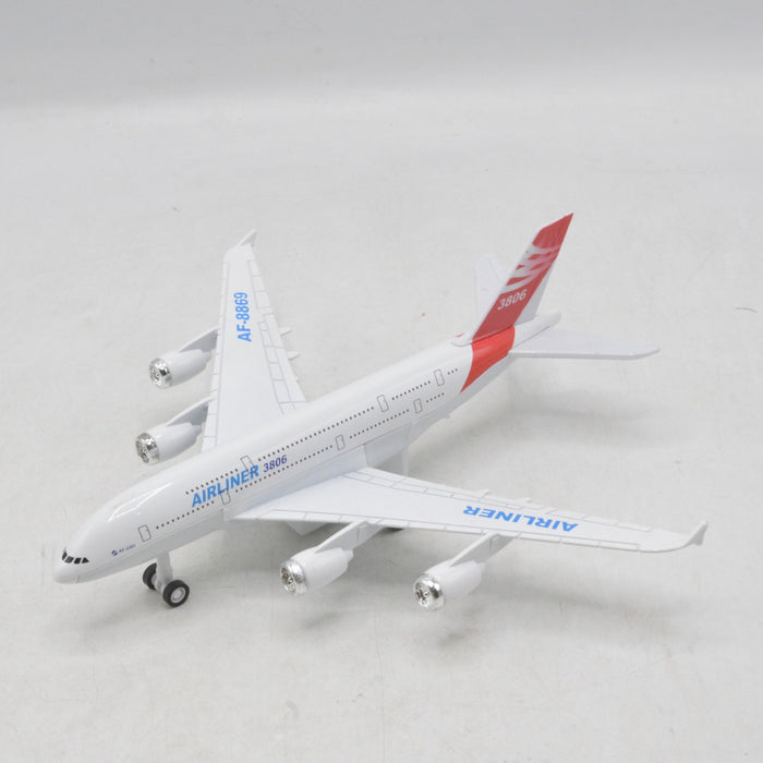 Diecast Metal Body Airliner with Light & Sound