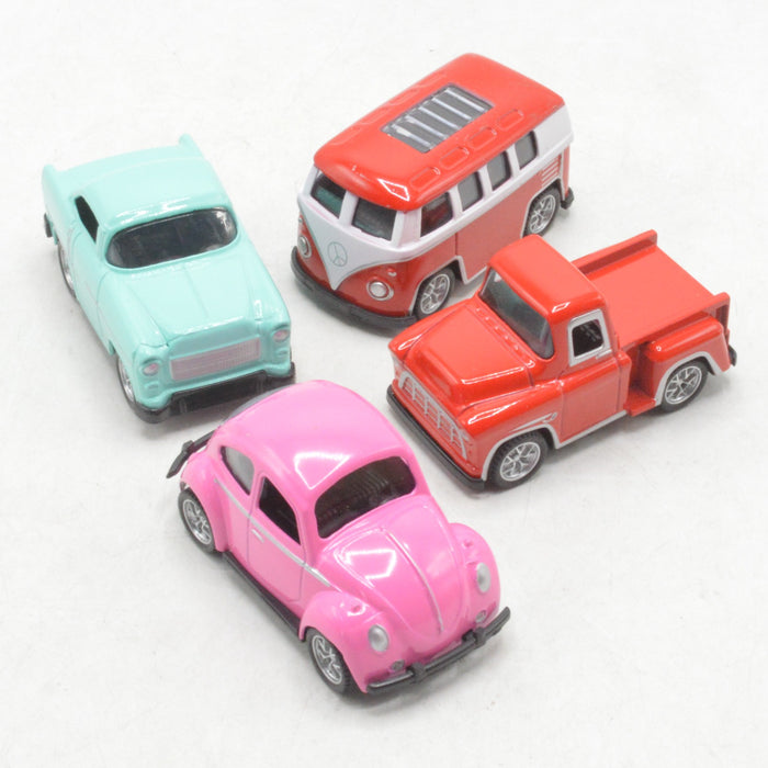 Diecast Pull Back Mini Car Pack of 4