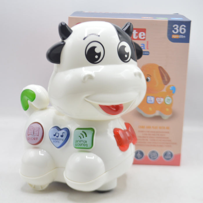 Cute Cow Animal Toy with Light & Sound