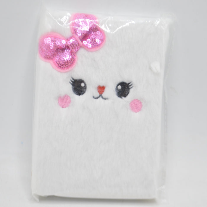Cute Cat Theme Soft Embossed Diary