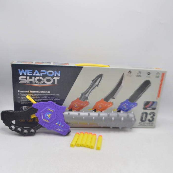 Cool Style Chainsaw Theme Soft Bullet Gun