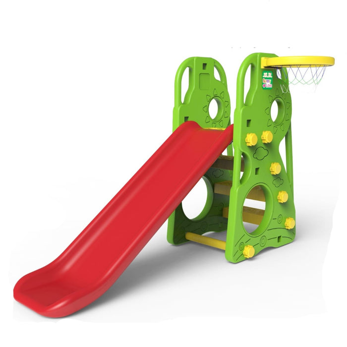 Dino Slide With  Basket Ball Hoop