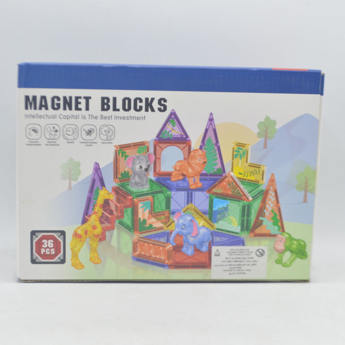 Zoo Theme Magnet Blocks Set