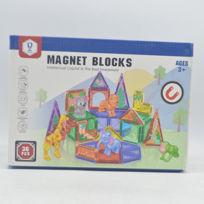 Zoo Theme Magnet Blocks Set