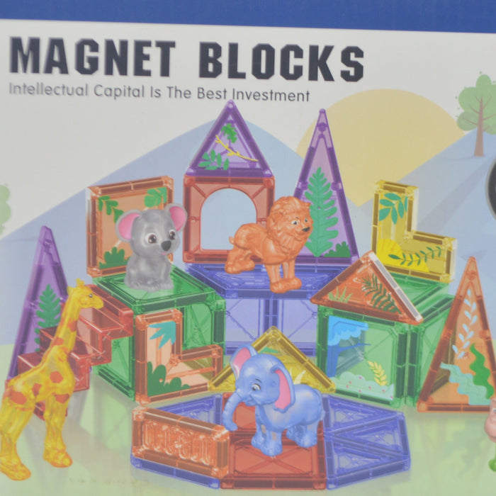 Zoo Theme Magnet Blocks Set