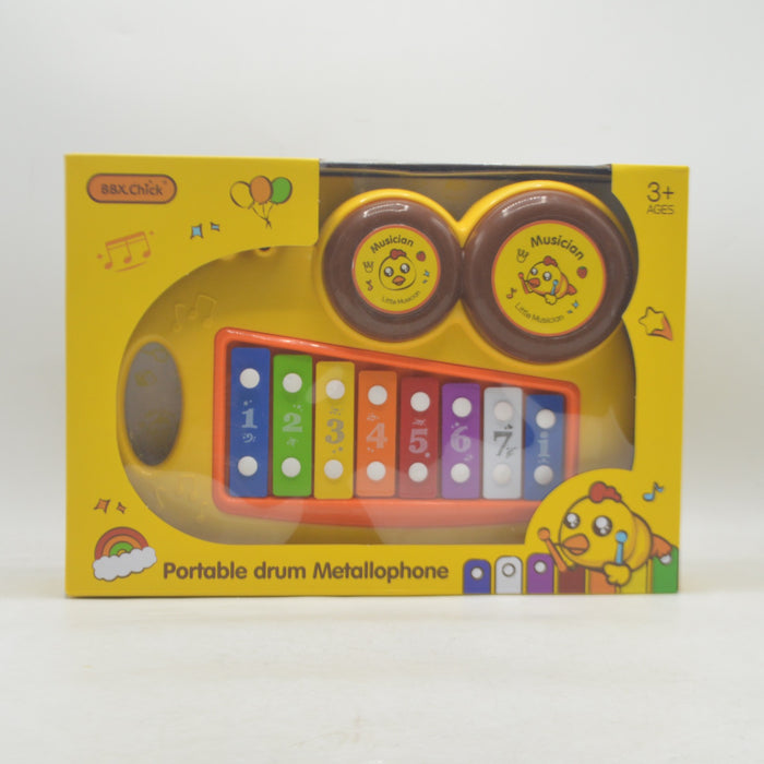 Duck Theme Portable Drum Metallophone